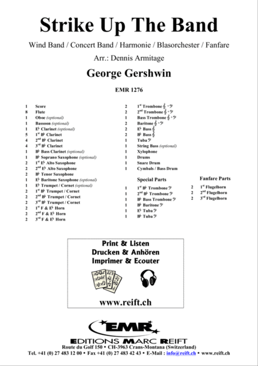 Strike Up The Band Concert Band scores gallery preview page 2