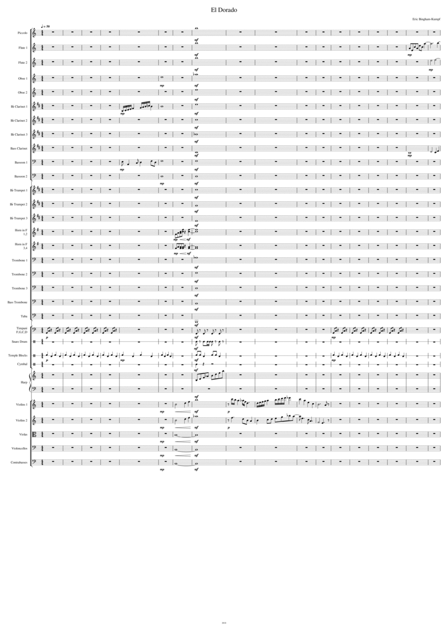 El Dorado El Dorado Full Orchestra scores gallery preview page 1