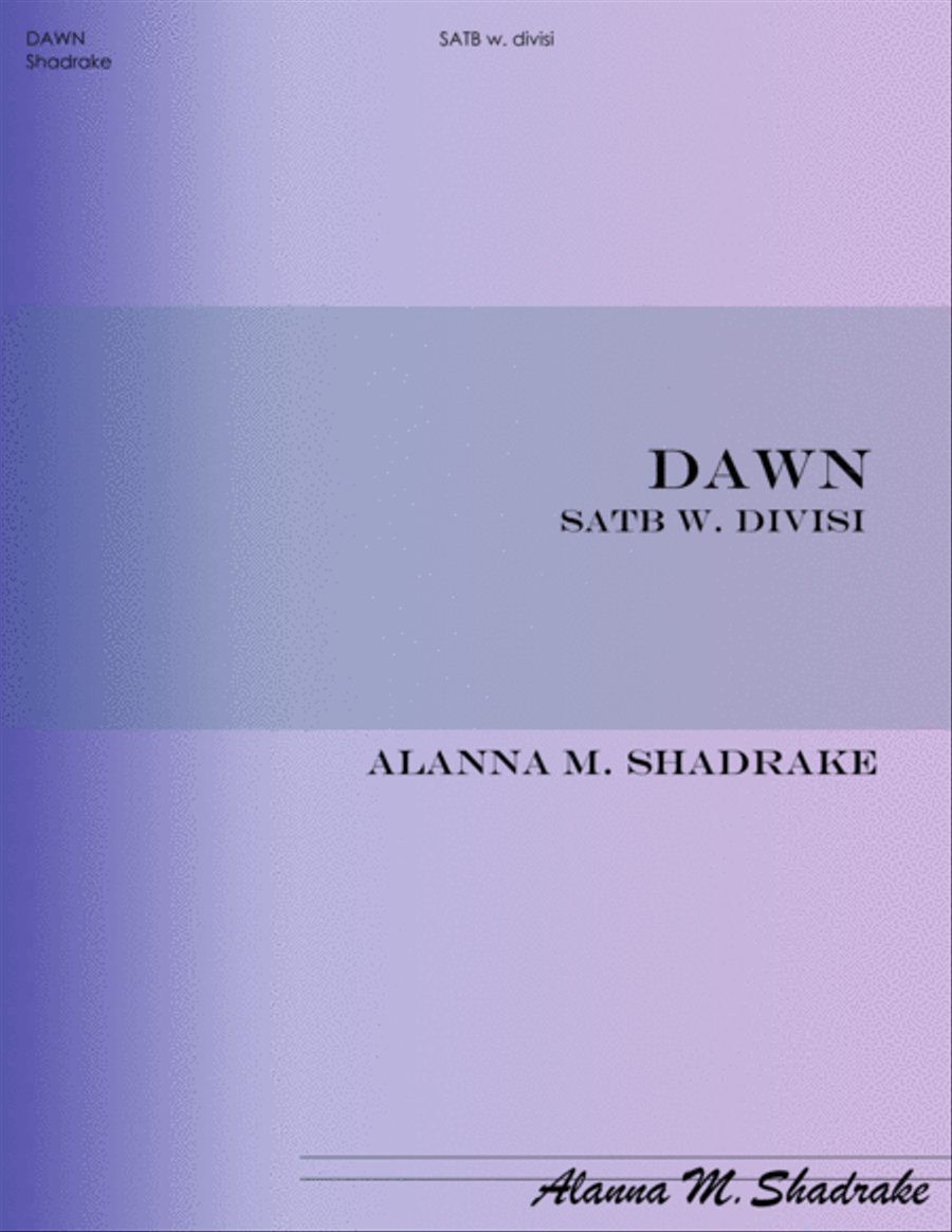 Dawn 4-Part scores gallery preview page 1