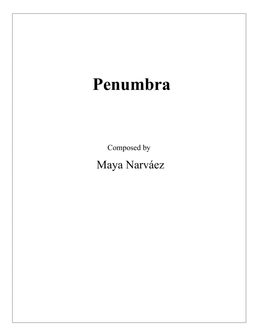 Penumbra Acoustic Guitar scores gallery preview page 1