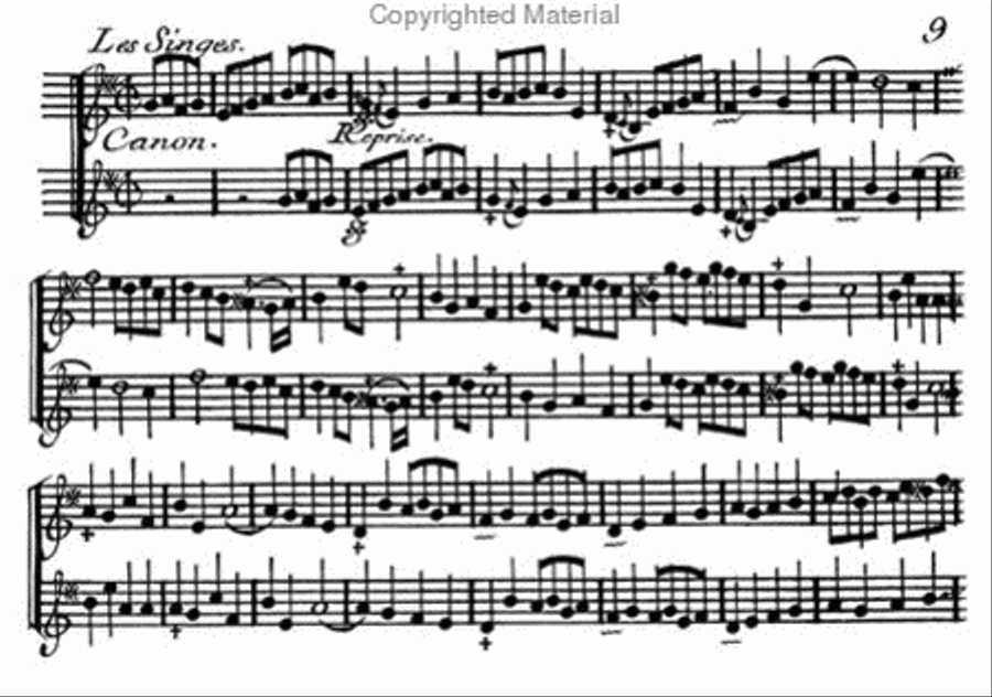 Various pieces for solo Flute with preludes in every tone and additional second instruments, 1728. Flute Solo scores gallery preview page 3
