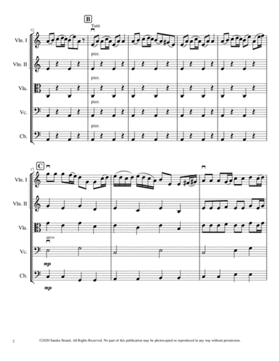 Ghost Ship's Call String Orchestra scores gallery preview page 4