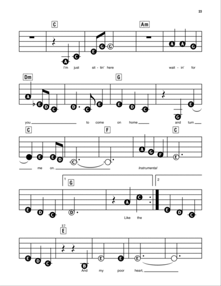 Turn Me On Electronic Keyboard scores gallery preview page 2