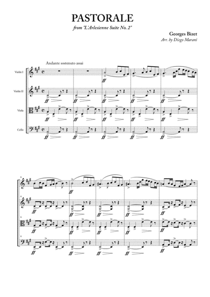 Pastorale from "L'Arlesienne Suite No. 2" for String Quartet image number null