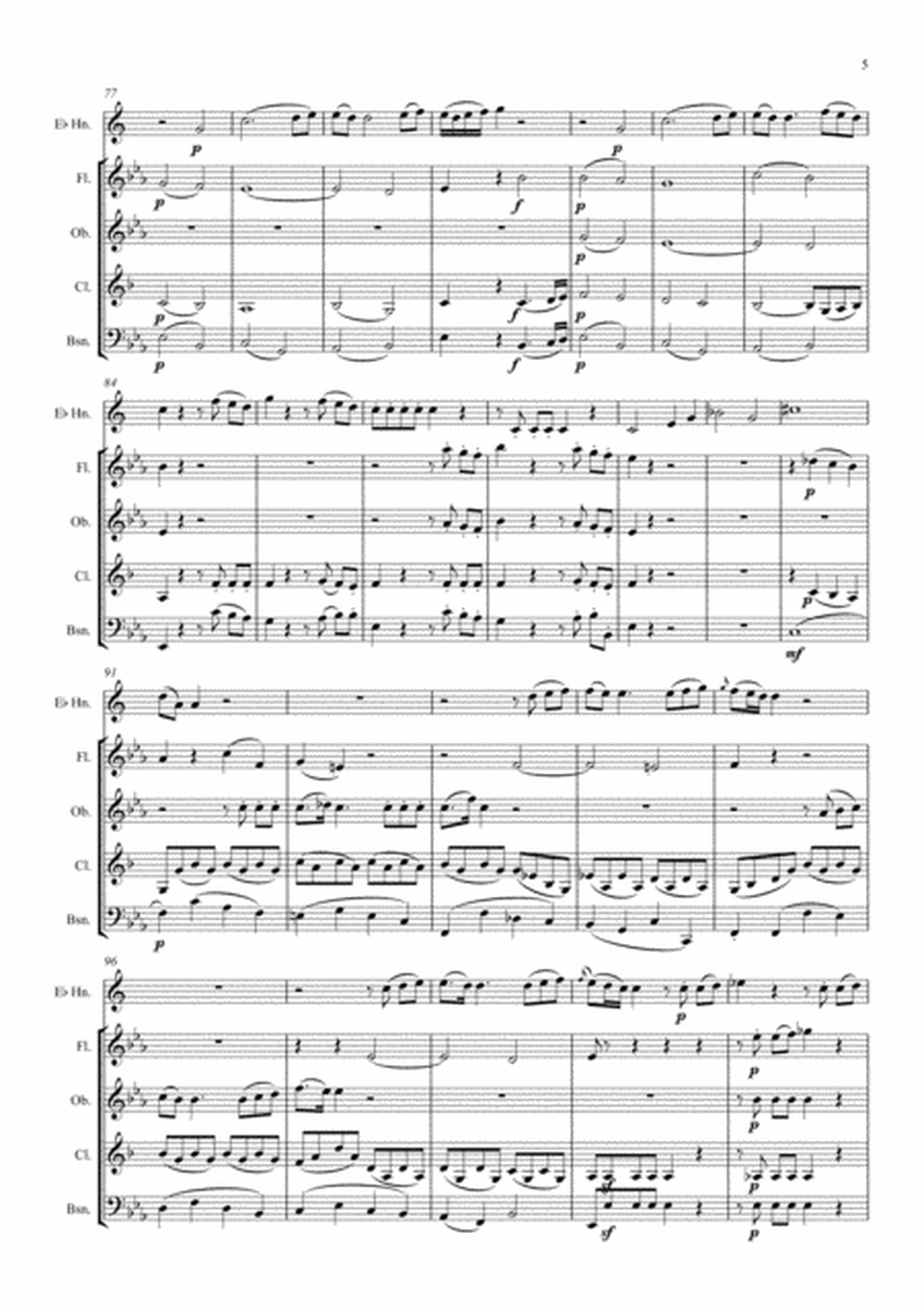 Mozart: Horn Quintet K407 (Complete) - wind quintet image number null