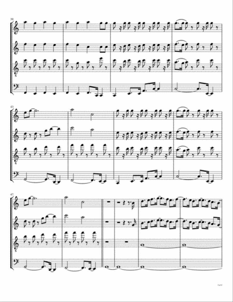 Getting Better Woodwind Quartet scores gallery preview page 6