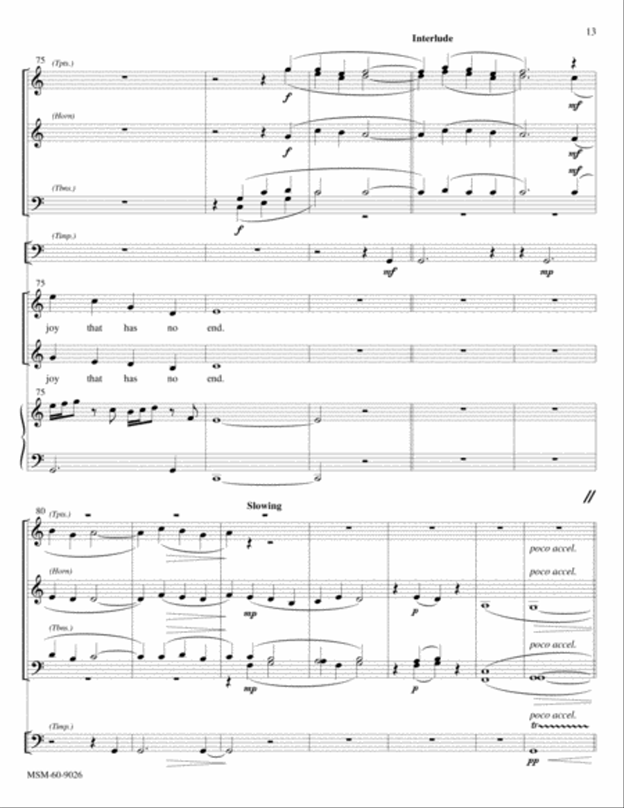 The Day of Resurrection Lead On, O King Eternal (Full Score) Choir scores gallery preview page 7