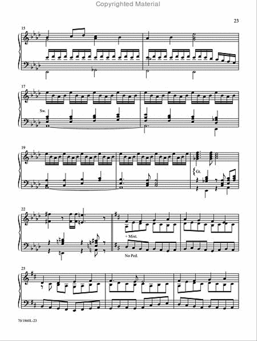 Two Minutes or Less Organ Solo scores gallery preview page 5