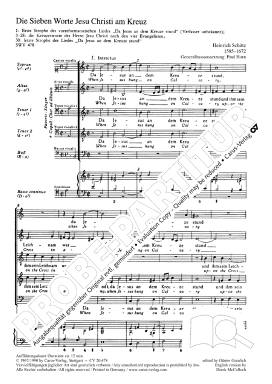 The seven last words from the cross SATTB scores gallery preview page 8
