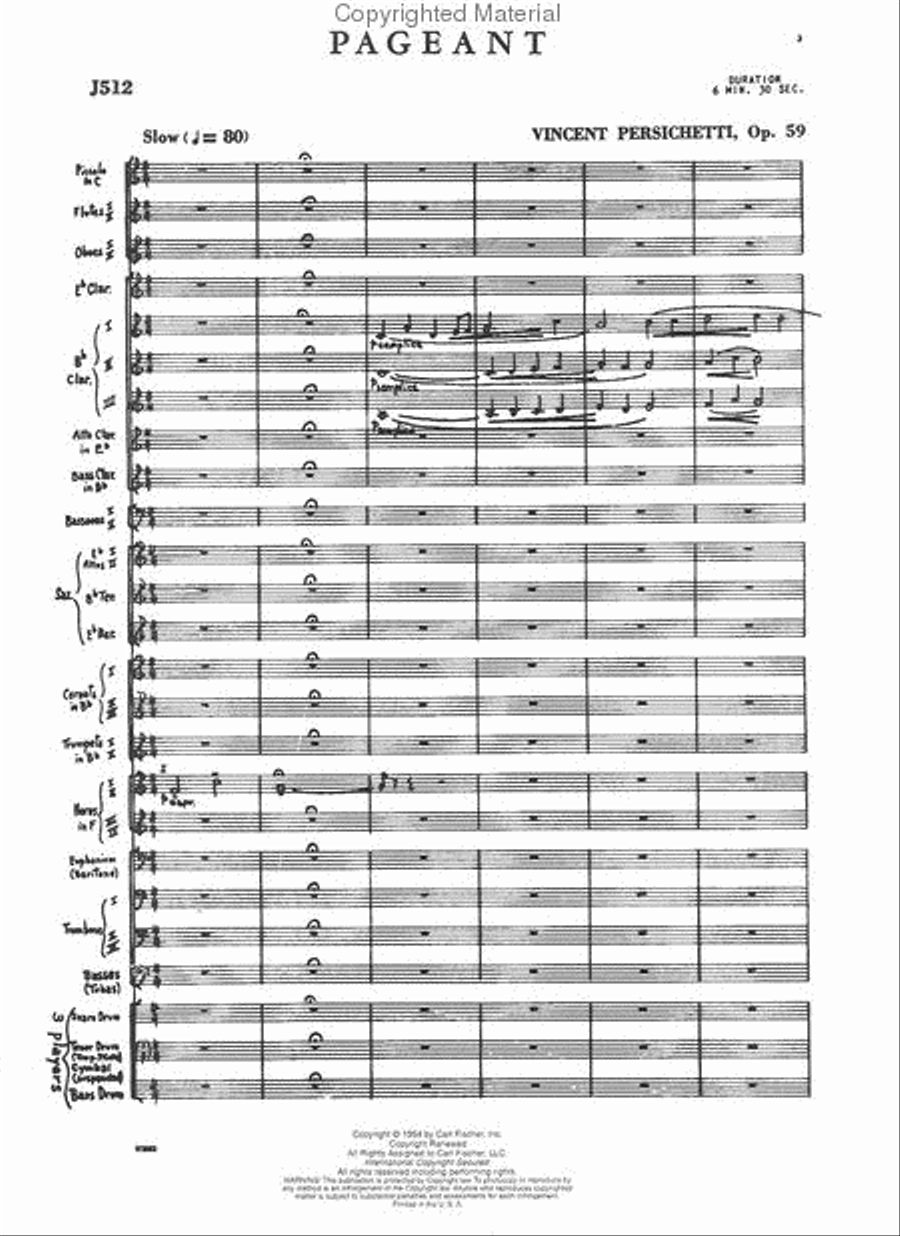 Pageant Concert Band scores gallery preview page 2