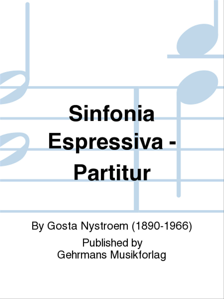 Sinfonia Espressiva - Partitur Orchestra scores gallery preview page 1