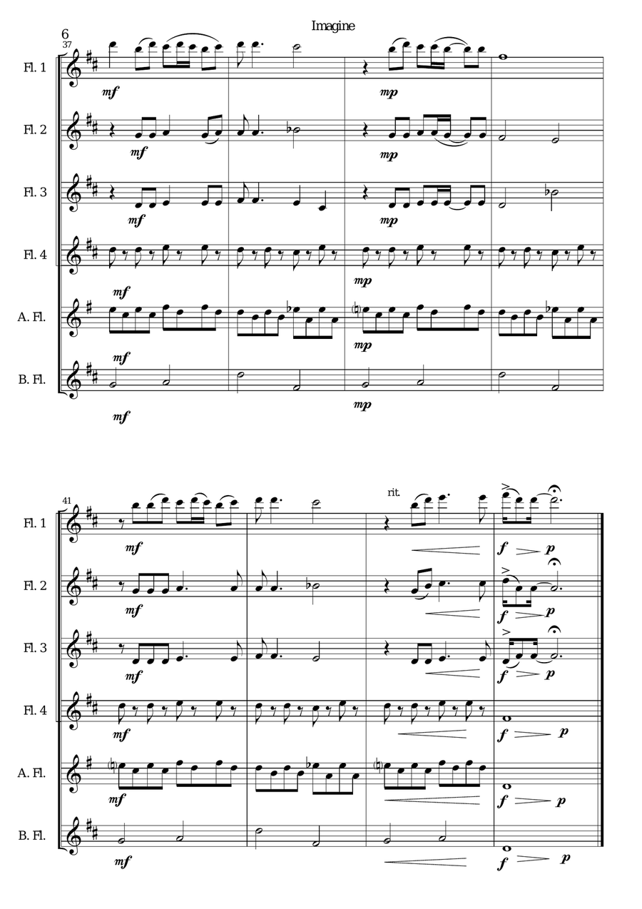 Imagine Woodwind Ensemble scores gallery preview page 6