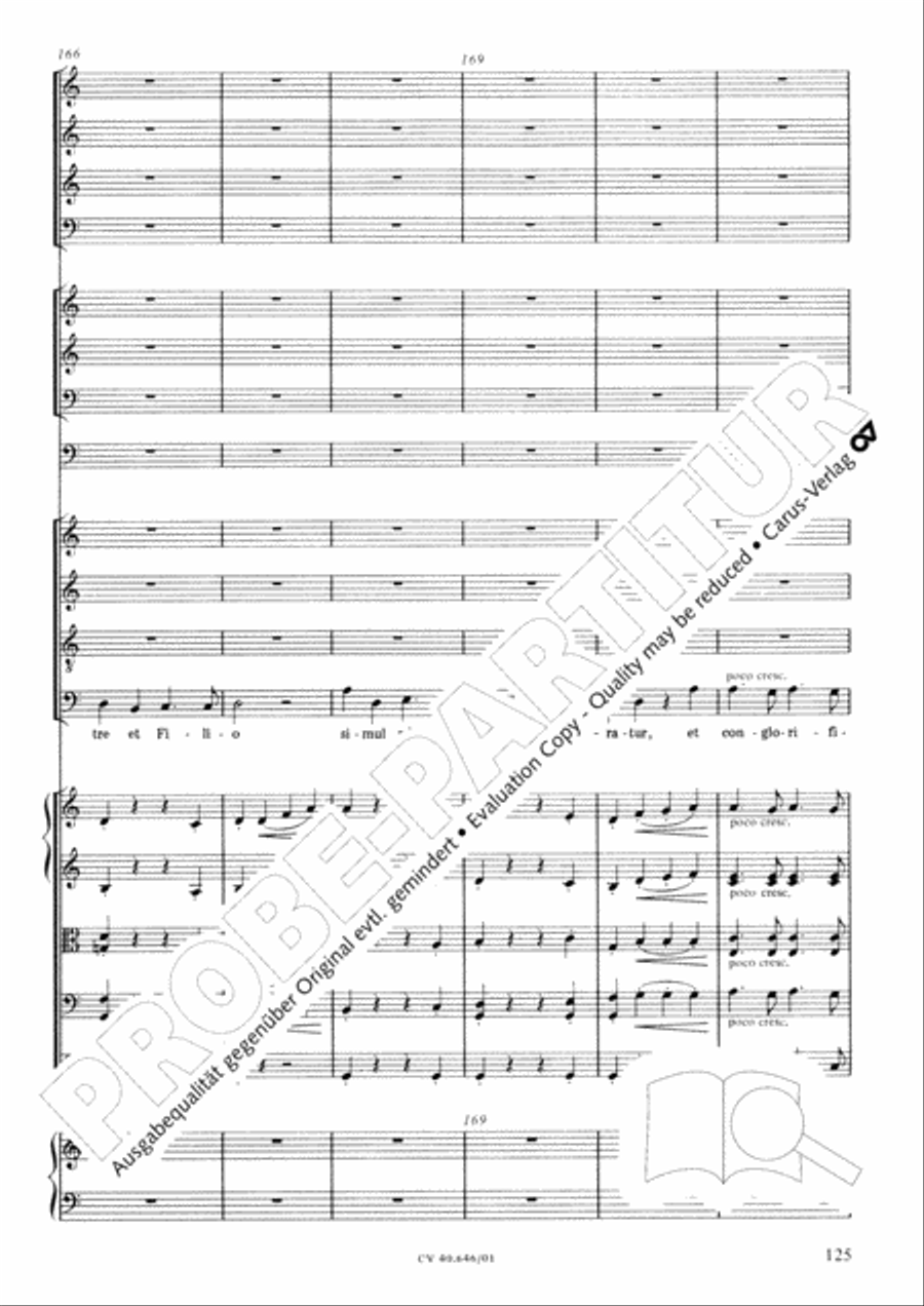 Mass in A Major (2 versions) STB scores gallery preview page 136