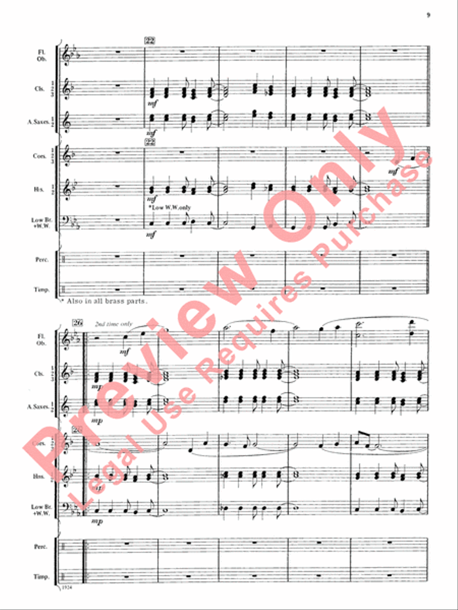 Three Kentucky Sketches Three Kentucky Sketches Concert Band scores gallery preview page 10