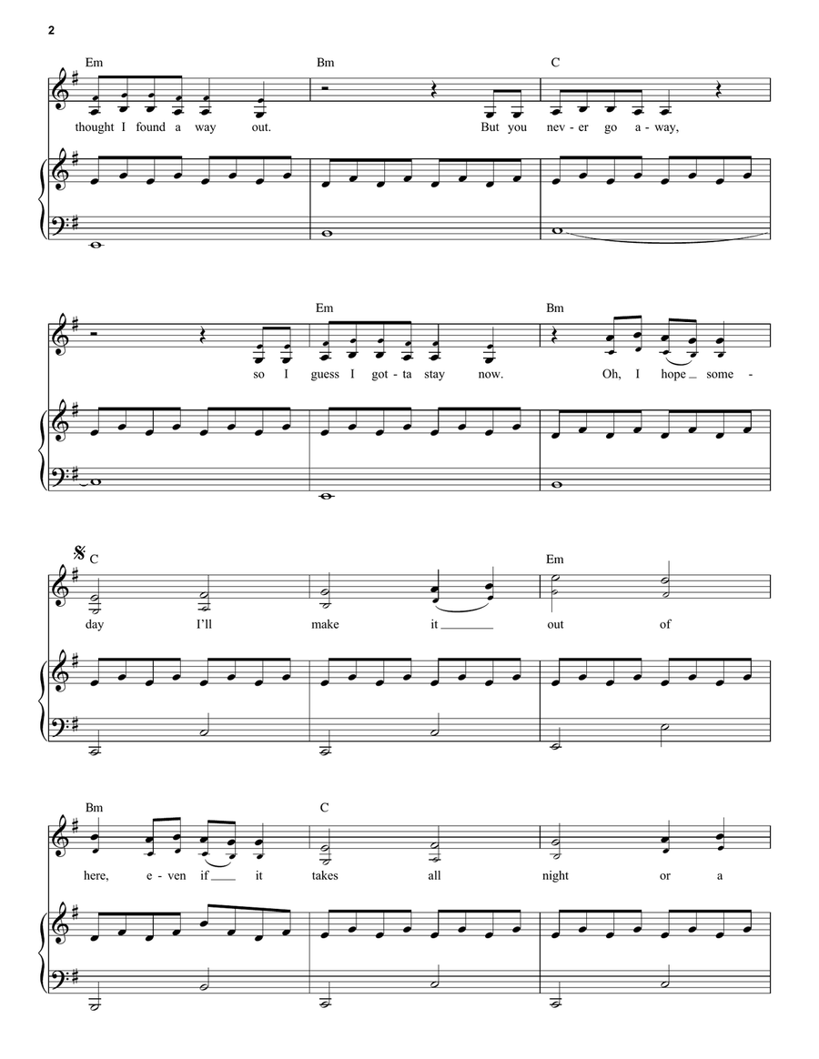 lovely (from 13 Reasons Why) Voice scores gallery preview page 2