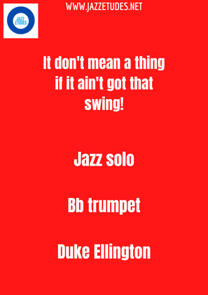 Book cover for It Don't Mean A Thing (if It Ain't Got That Swing)