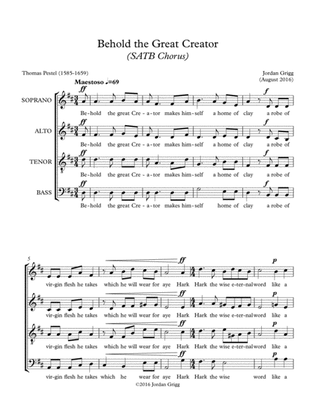 Behold the Great Creator (SATB Chorus)