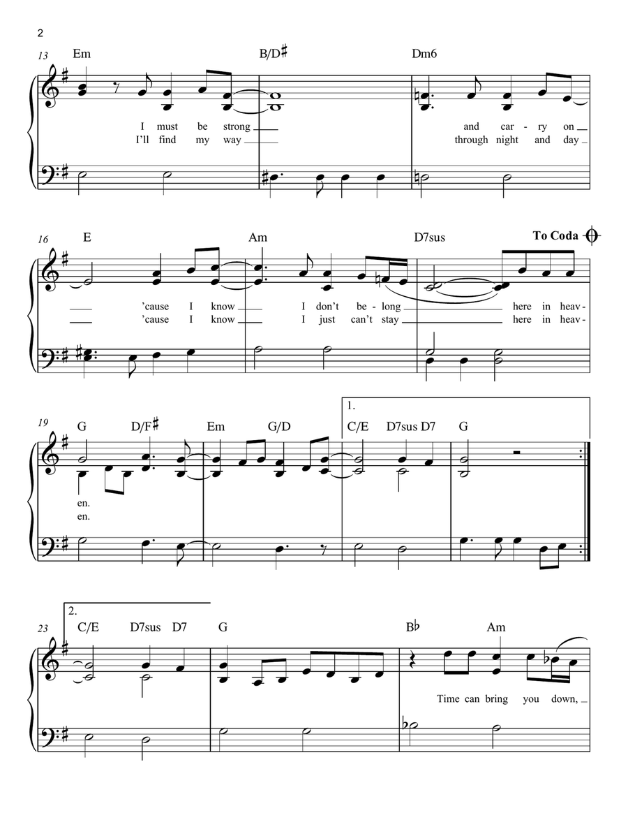 Tears In Heaven Tears In Heaven Voice scores gallery preview page 2