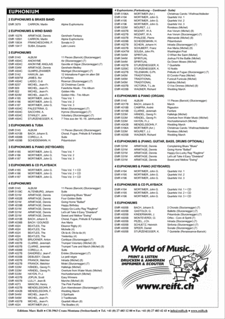 7 Quintets Euphonium Quintet scores gallery preview page 5