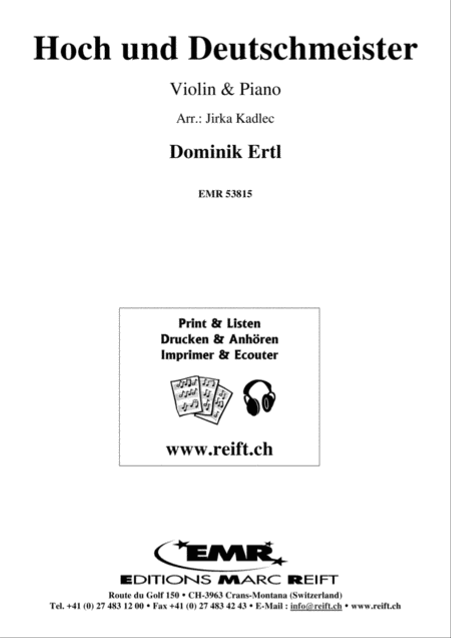 Hoch und Deutschmeister Violin Solo scores gallery preview page 1
