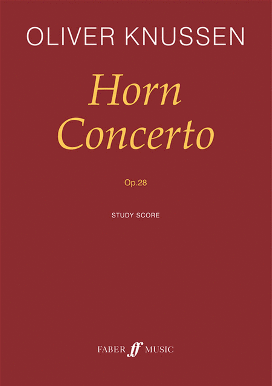 Horn Concerto, Op. 28 Horn Concerto, Op. 28 Full Orchestra scores gallery preview page 1