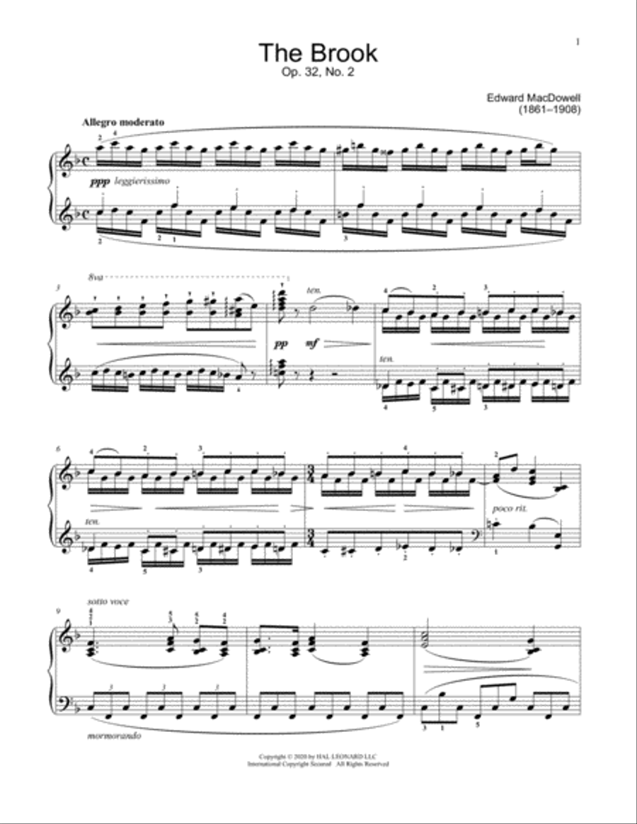 The Brook, Op. 32, No. 2