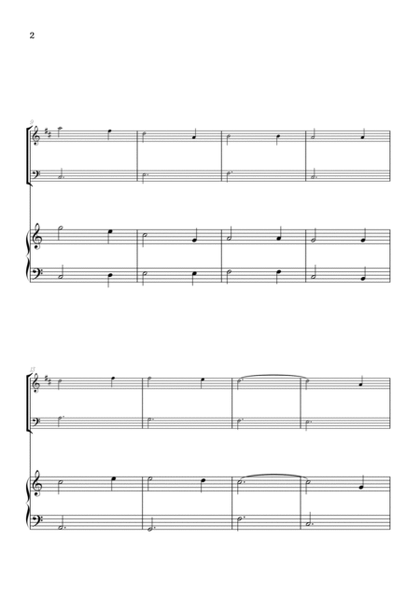 Amazing Grace • super easy trumpet and trombone sheet music with piano accompaniment image number null