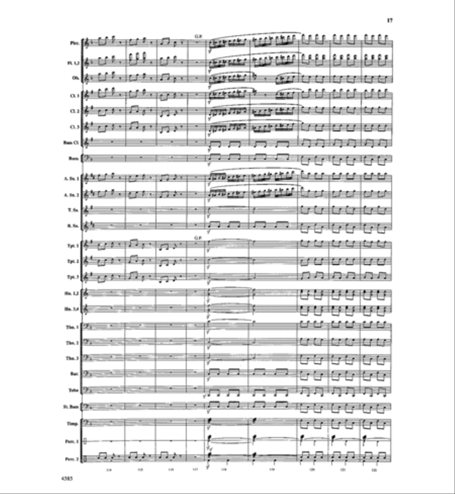 William Tell Overture Concert Band scores gallery preview page 16