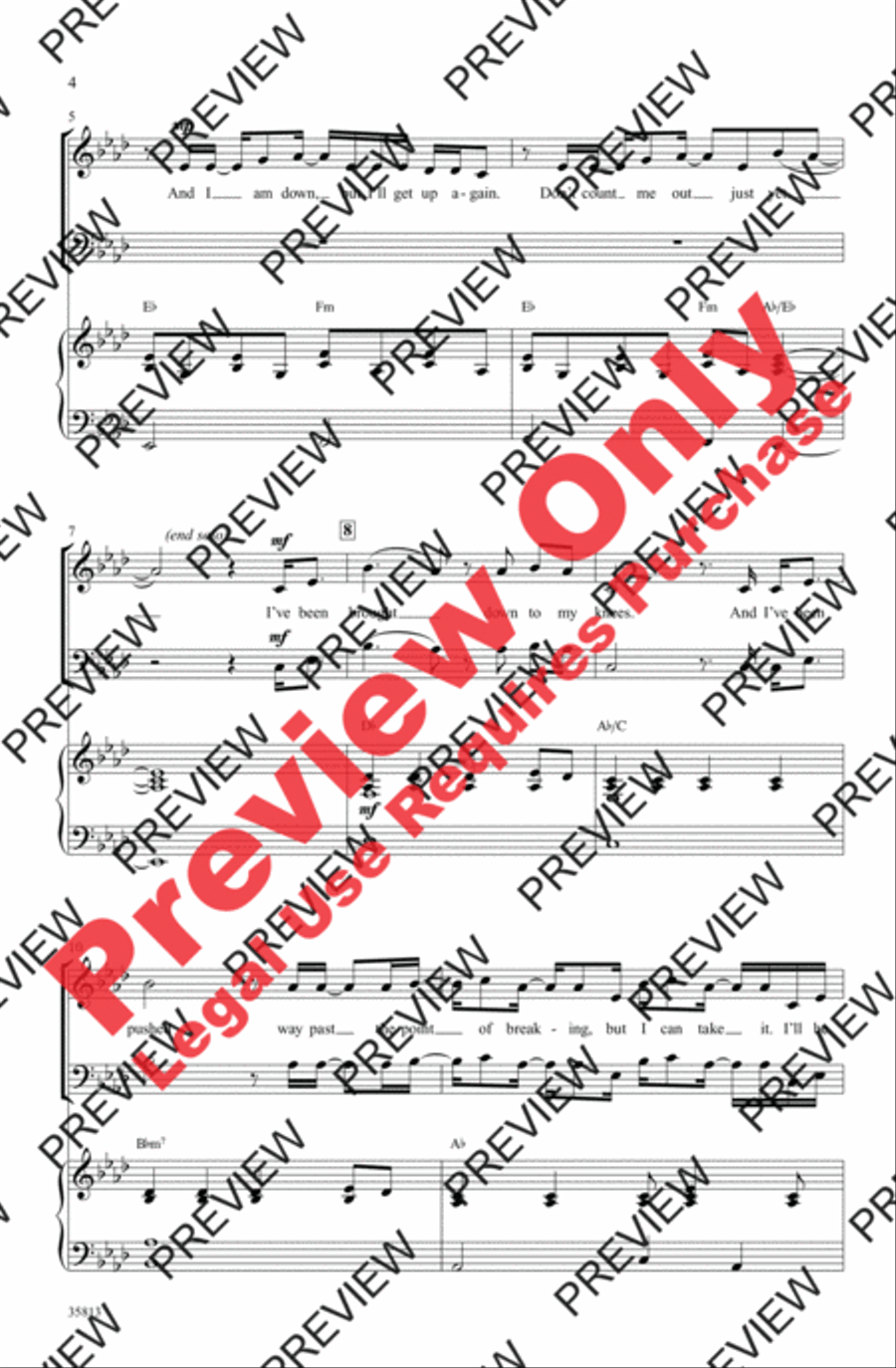 You Haven't Seen the Last of Me 3-Part scores gallery preview page 3