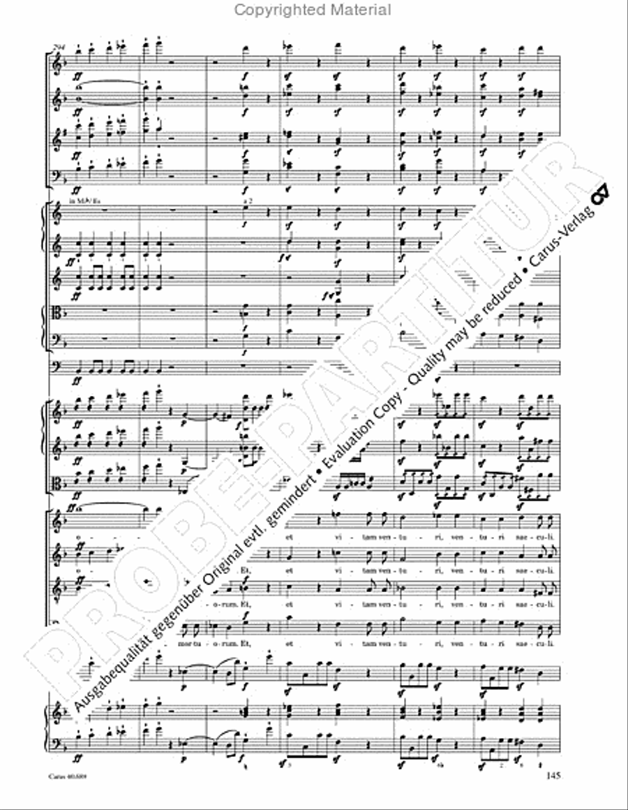 Missa solemnis Missa solemnis 4-Part scores gallery preview page 161