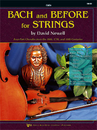 Book cover for Bach and Before For Strings - Cello