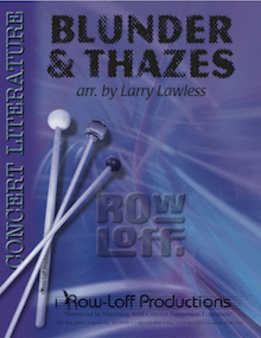 Blunder & Thazes Percussion Ensemble scores gallery preview page 1