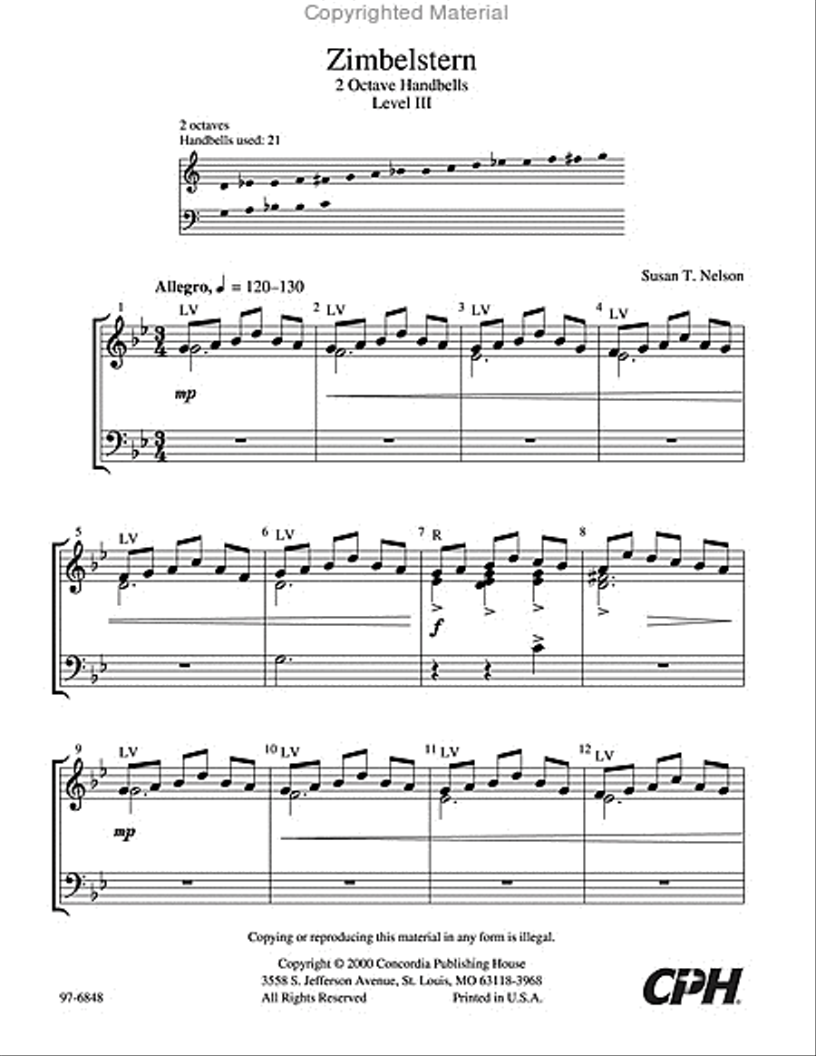 Zimbelstern Handbell Choir scores gallery preview page 2