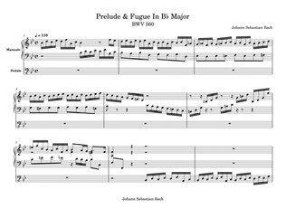 Prelude & Fugue In B♭ Major