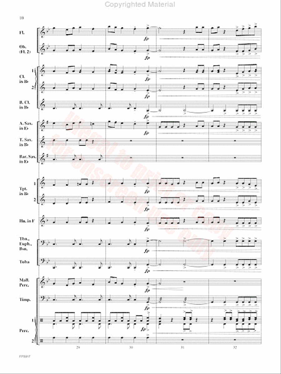 Junk Funk Concert Band scores gallery preview page 11
