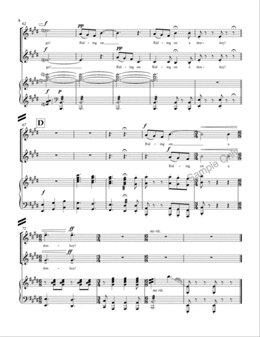 Donkey Riding SSA scores gallery preview page 5