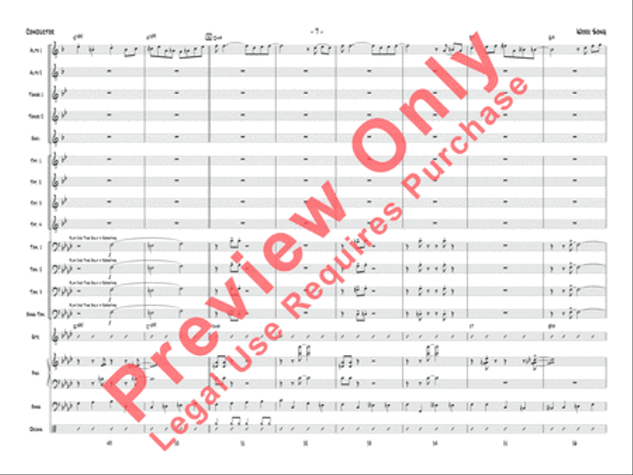 Work Song Jazz Ensemble scores gallery preview page 28