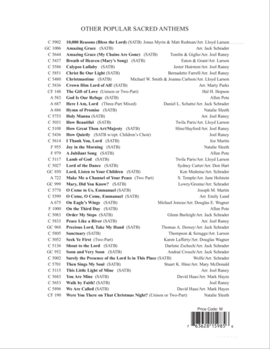 Be Thou My Vision 4-Part scores gallery preview page 12