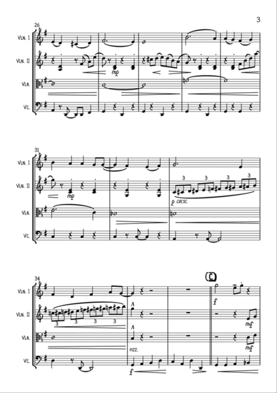 L-O-V-E String Quartet scores gallery preview page 3