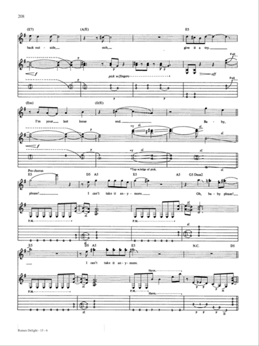 Romeo Delight Romeo Delight Guitar Tablature scores gallery preview page 6
