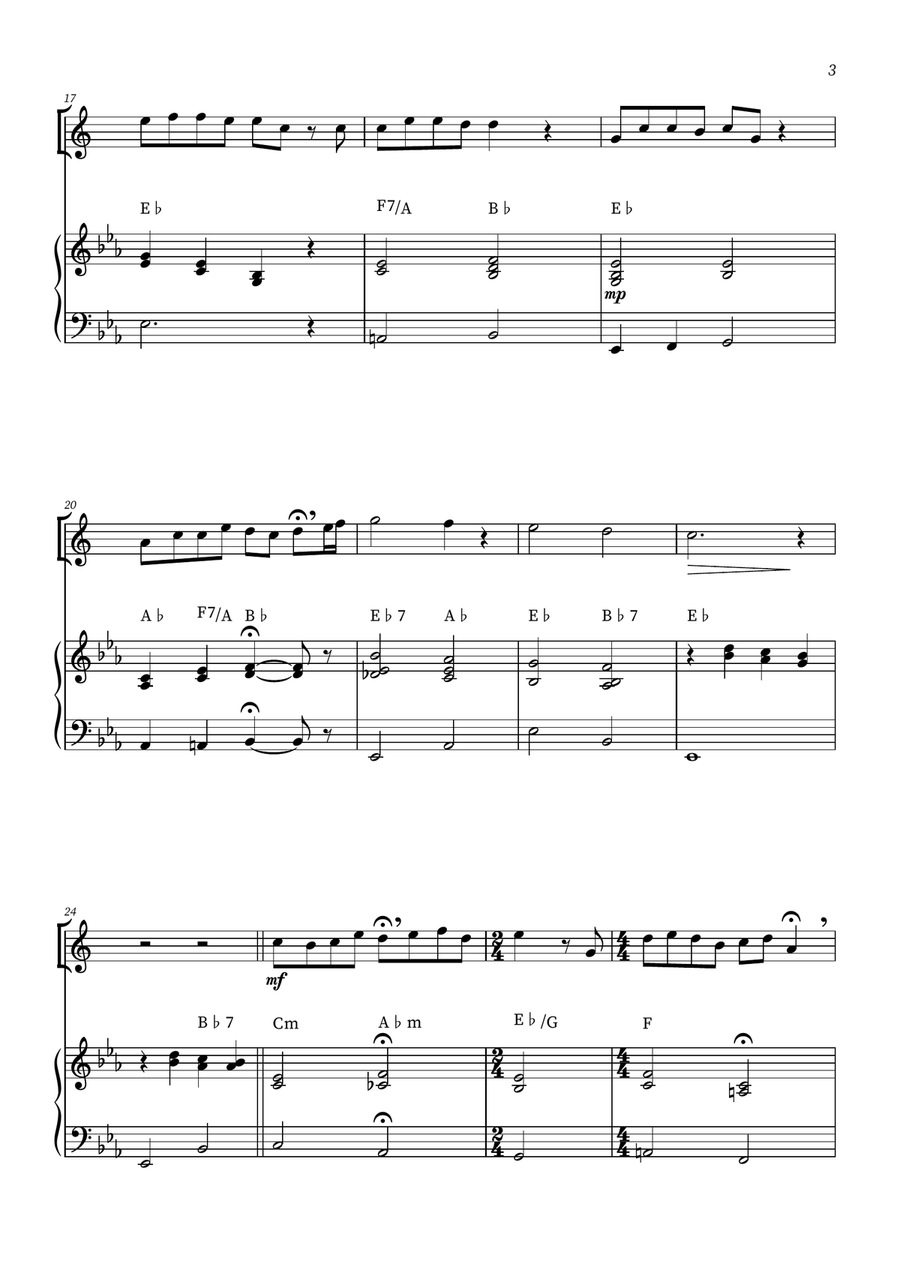 When She Loved Me Baritone Saxophone scores gallery preview page 3