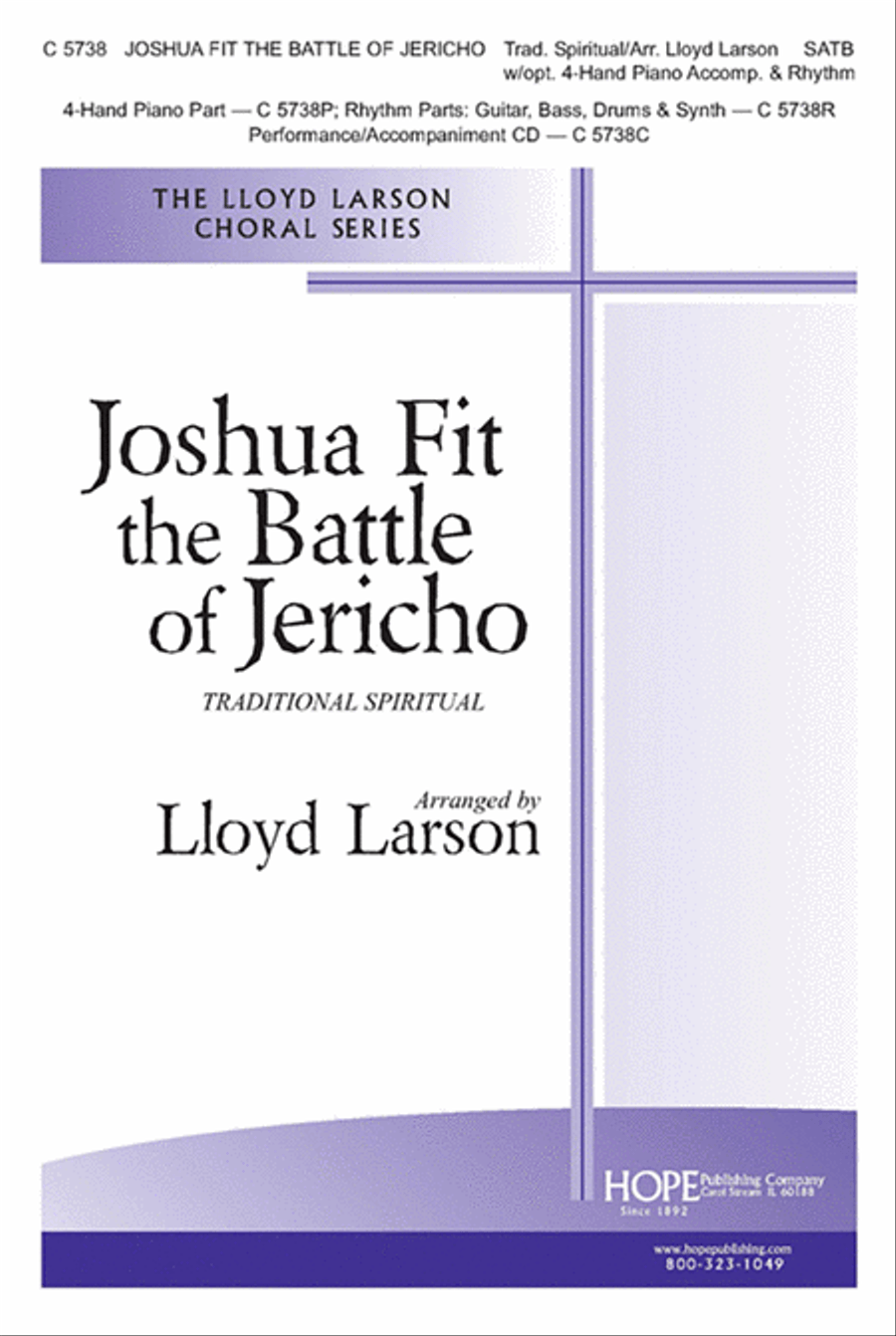 Joshua Fit the Battle of Jericho 4-Part scores gallery preview page 1