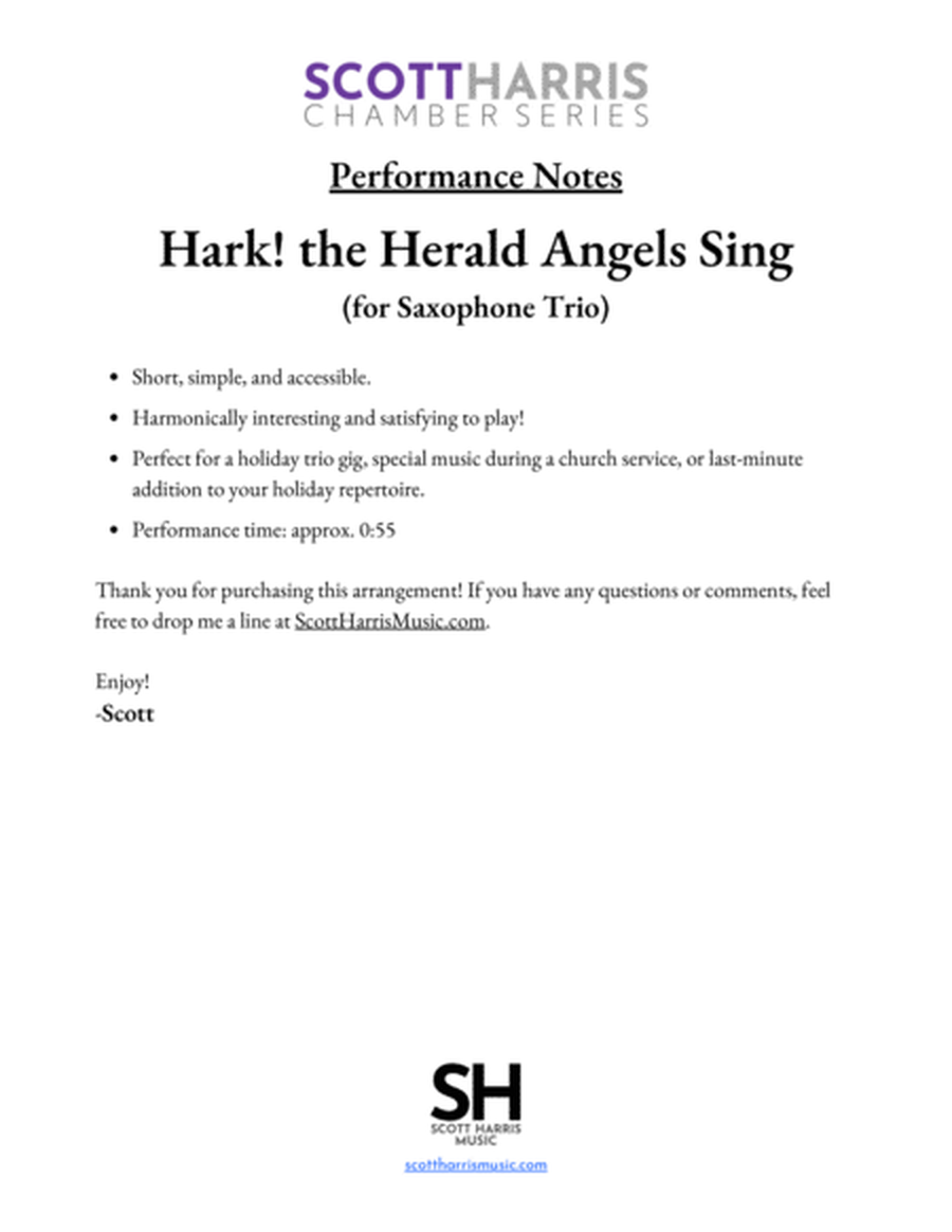 Hark! the Herald Angels Sing (for Saxophone Trio) image number null
