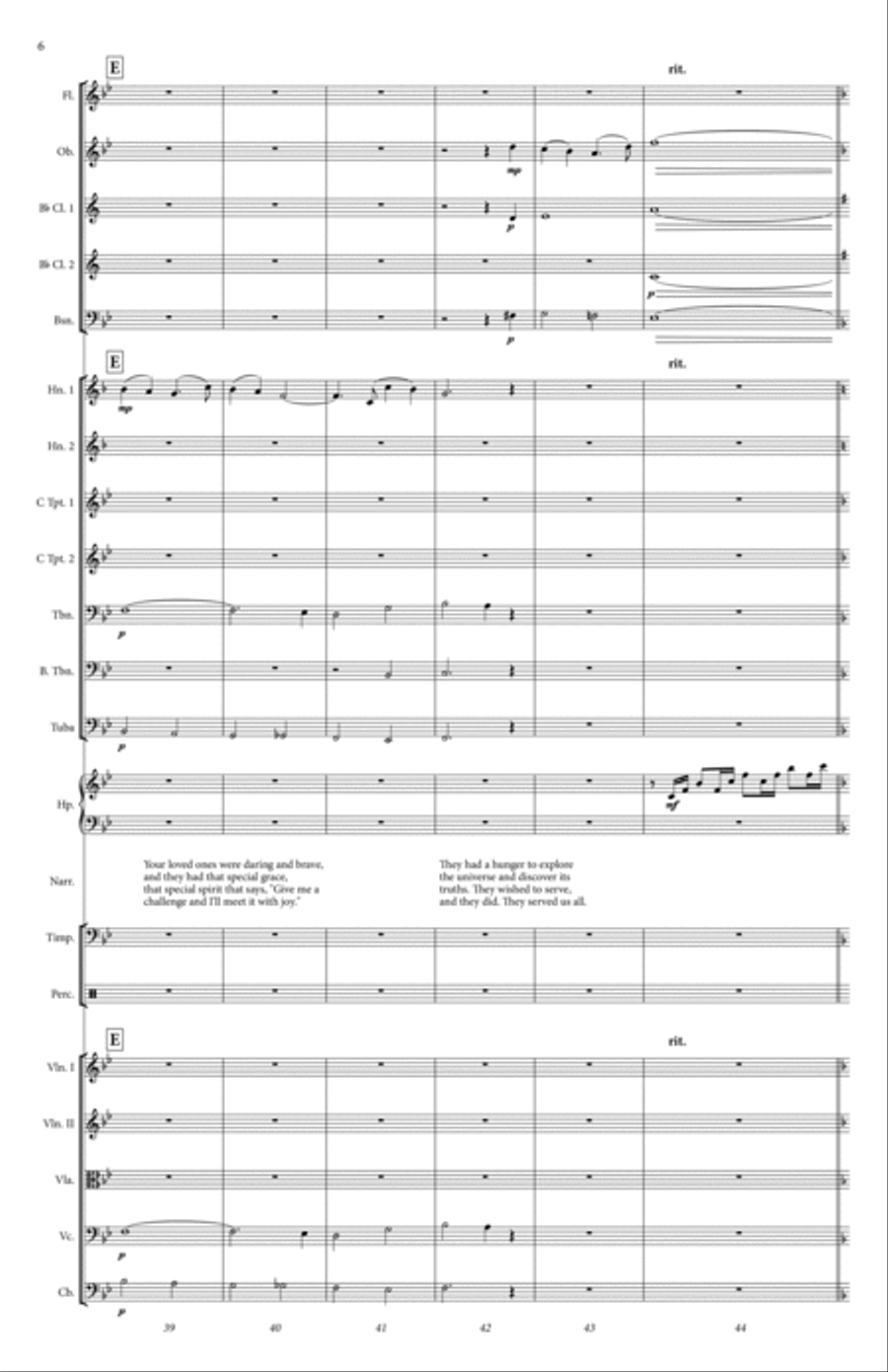 The Challenger Seven Full Orchestra scores gallery preview page 7