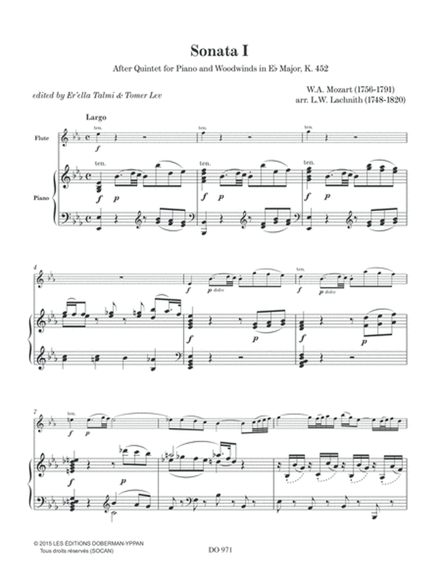Three Sonatas for Flute and Piano