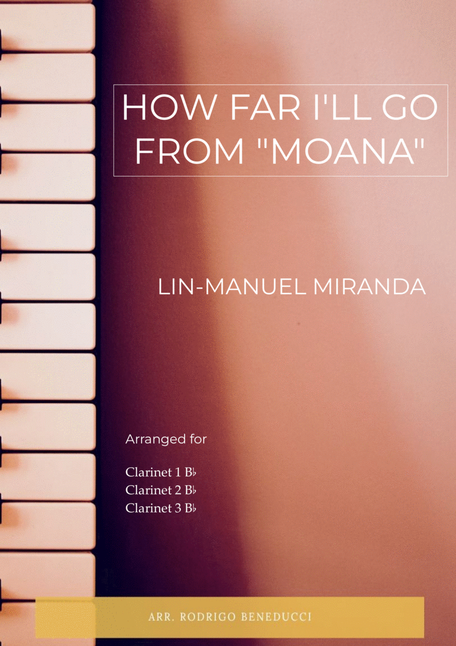How Far I'll Go How Far I'll Go Clarinet Trio scores gallery preview page 1