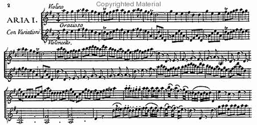 Les Nocturnes ou Six air varies for violin and cello -Opus IX