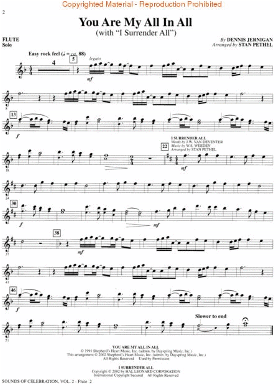 Sounds of Celebration (Volume Two) - Flute