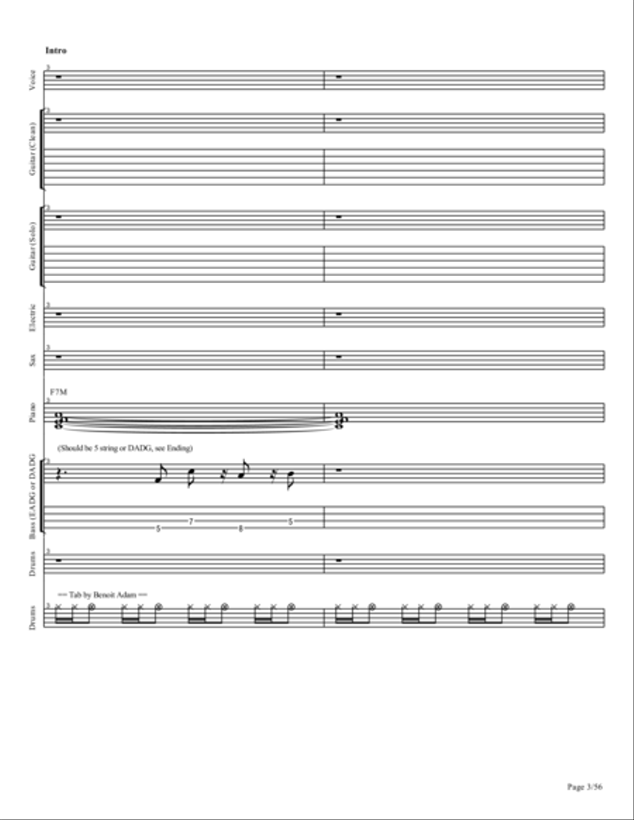 I'm In Love Concert Band scores gallery preview page 3