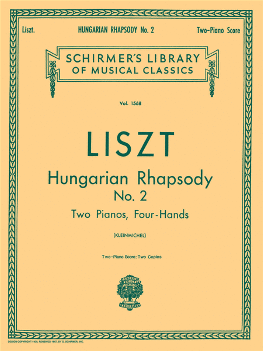 Hungarian Rhapsody No. 2 (set) Piano Duet scores gallery preview page 1